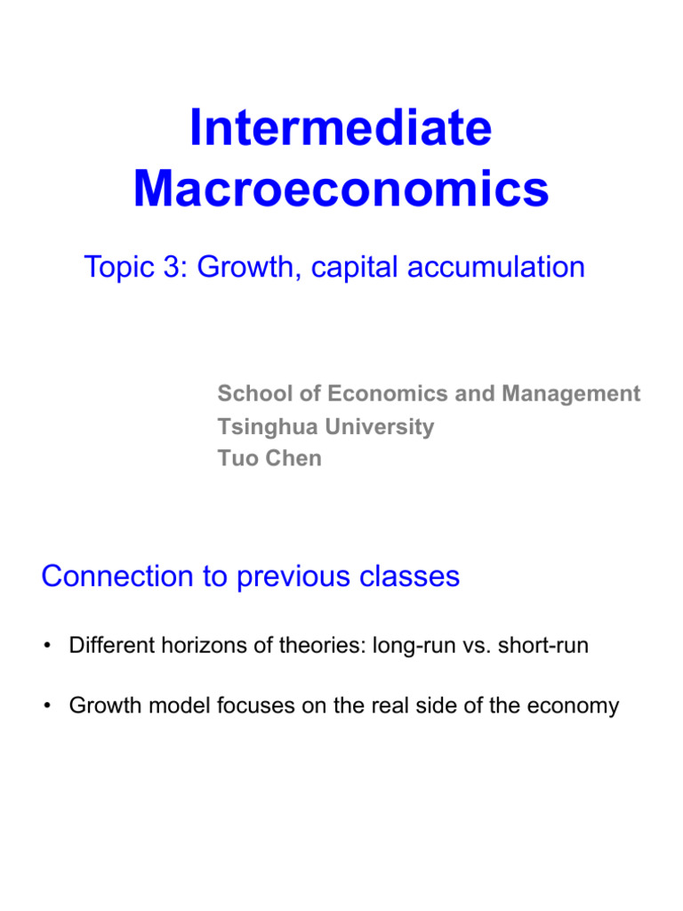 lecture3 | PDF | Production Function | Economic Growth