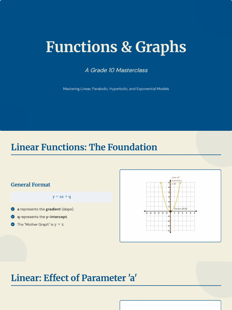 Grade 10 Functions Masterclass | PDF