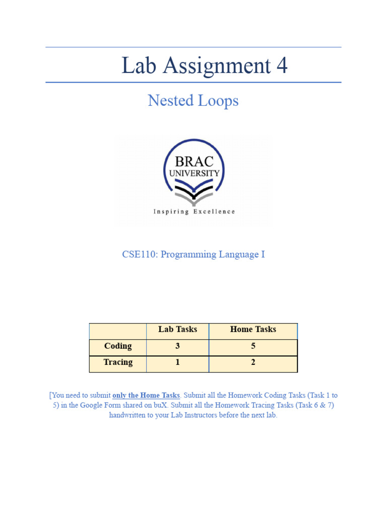 Assignment 04- Nested Loops | PDF | Computer Programming | Software ...