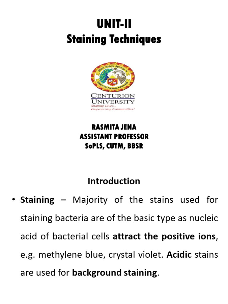 Staining Techniques | PDF | Staining