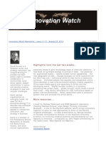 Innovation Watch Newsletter 11.17 - August 25, 2012