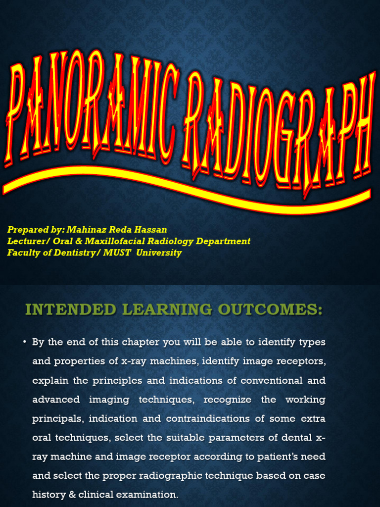 8 Panoramic Radiograph | PDF | Radiography | Tomography
