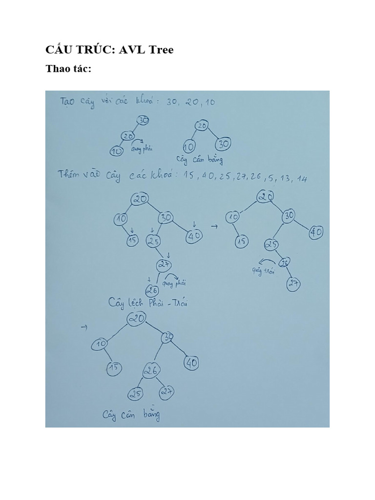 BT Cây (AVL Tree) | PDF