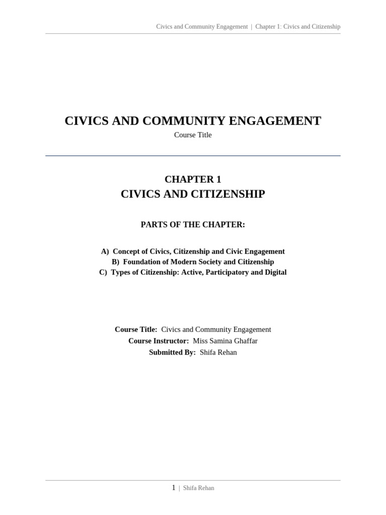 Civics and Citizenship Assignment | PDF | Citizenship | Nationality