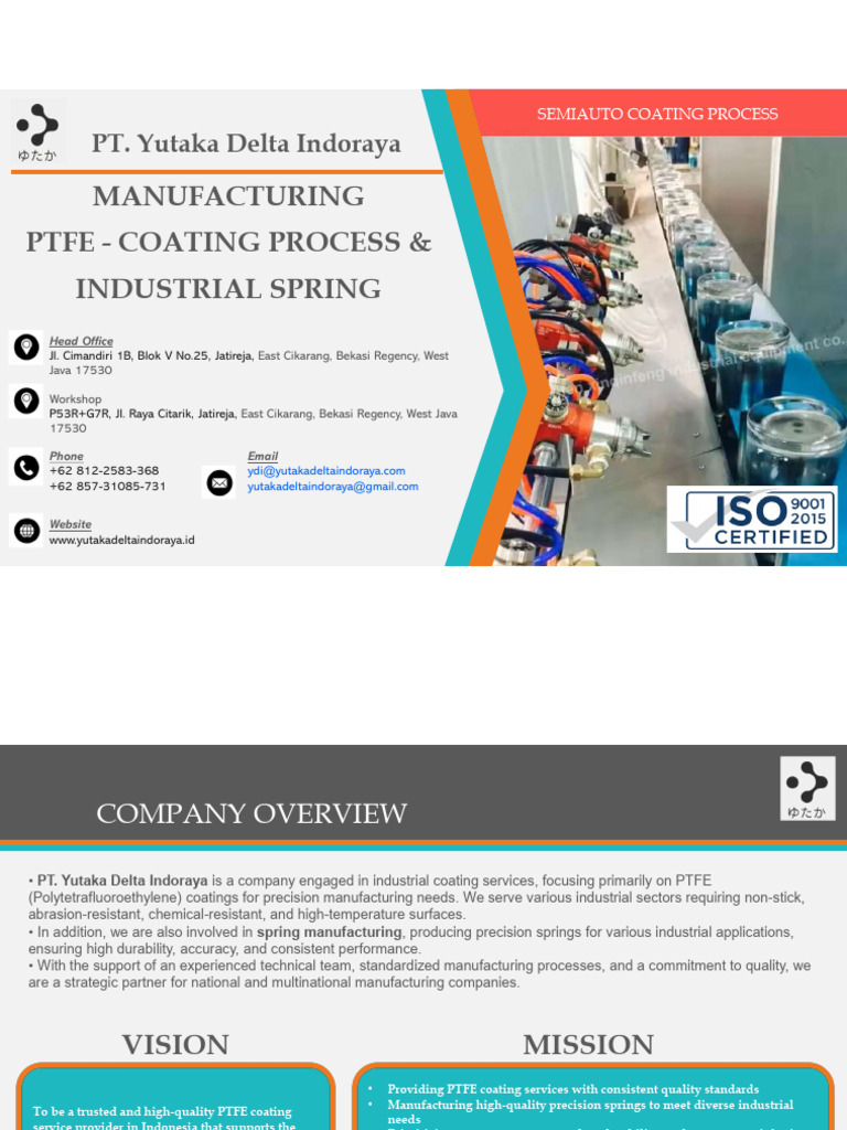 Company Profile_Manufacturing Process | PDF | Secondary Sector Of The ...