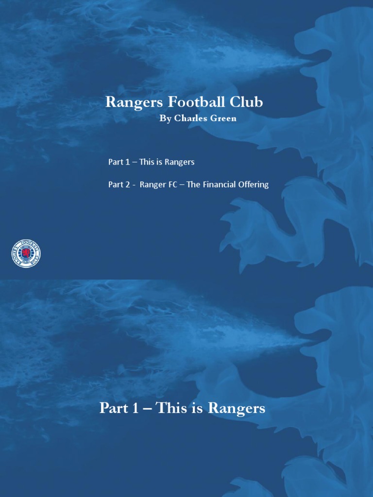 RFC | PDF | Rangers F.C. | Securities Act Of 1933