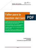 Taller para La Gestion Del Cambio - Autor - Isabel Hontana - Psicologa Coach