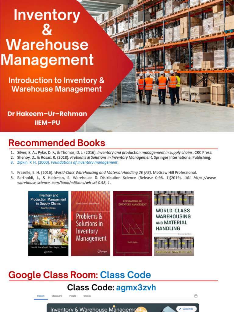 Introduction To Inventory & Warehouse Management | PDF | Inventory ...