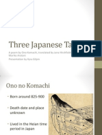 Three Japanese Tanka