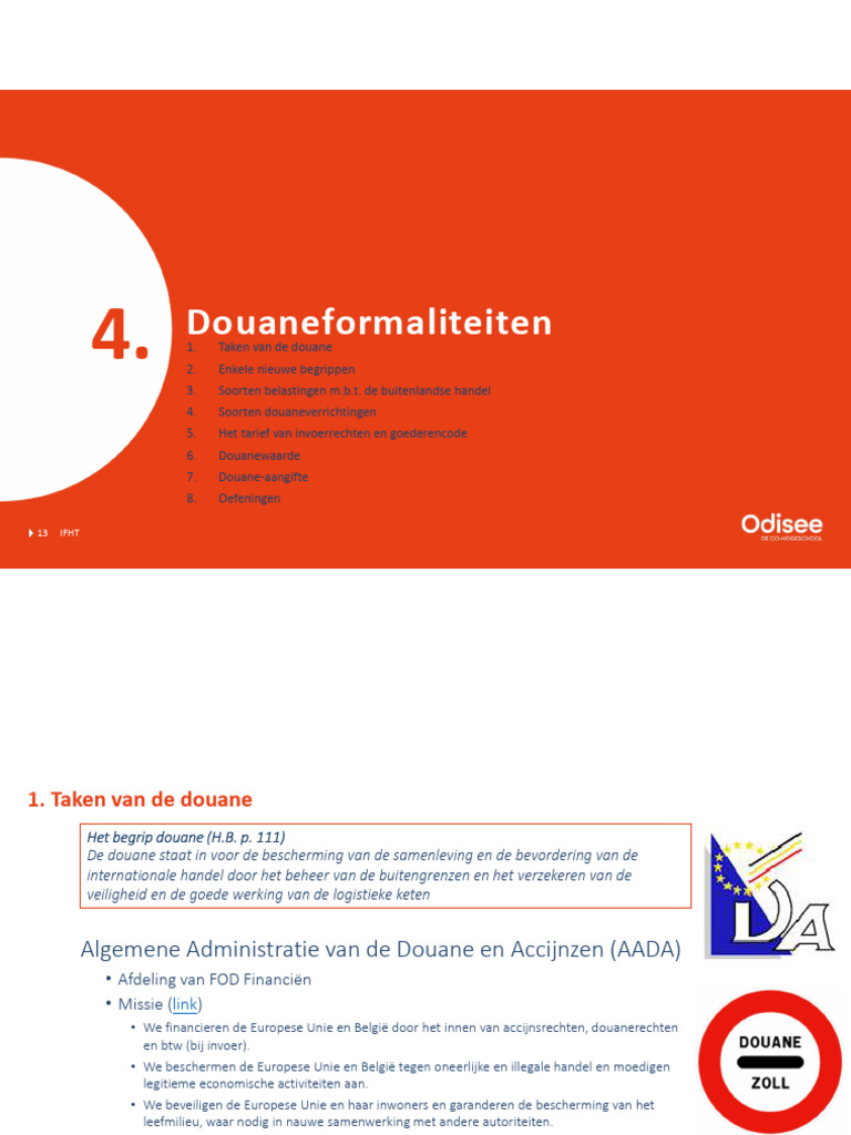 H4 Douane | PDF