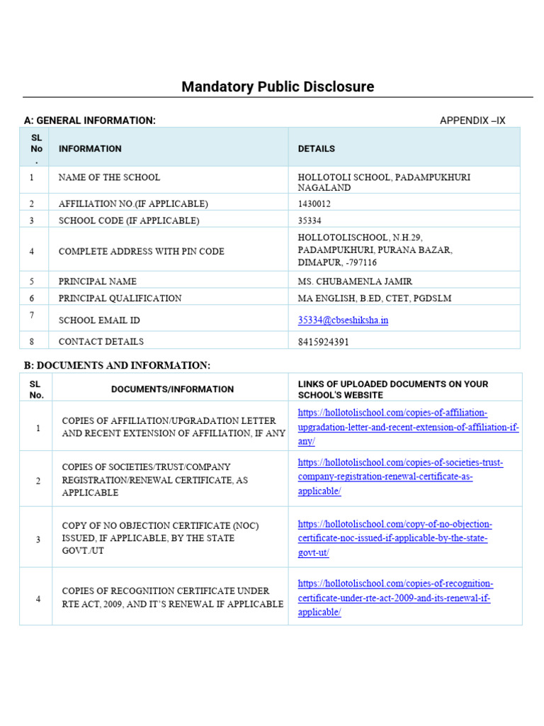 Mandatory-Public-Disclosure-Updated oasis | PDF