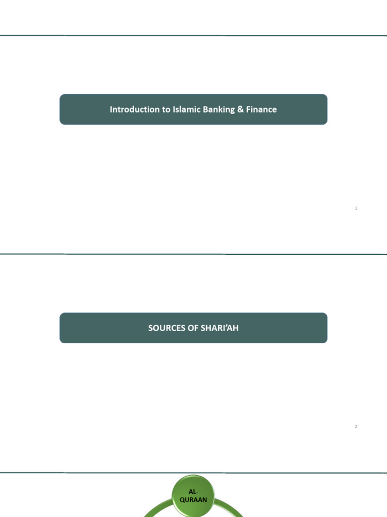 Introduction to Islamic Banking and Finance | PDF | Islamic Banking And ...