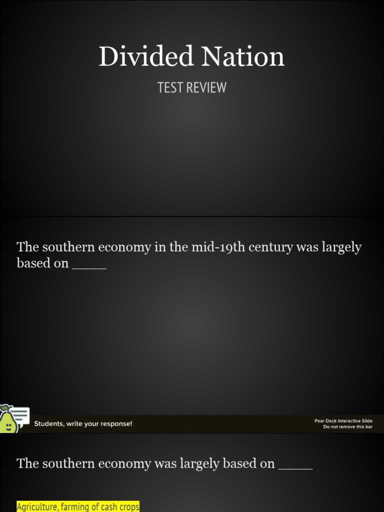 TESTREVIEW-LeadupToCivilWar | PDF | Abolitionism In The United States ...