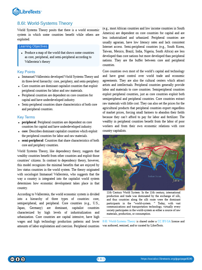 8.6I World-Systems Theory | PDF | World Systems Theory | Political Science