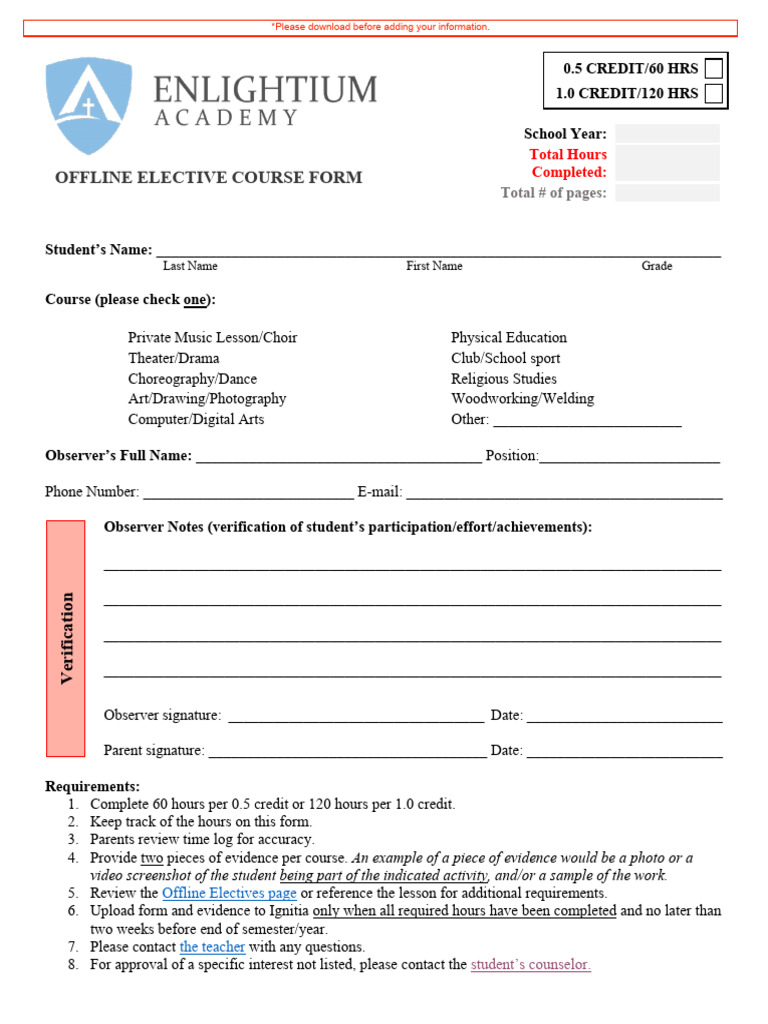 2020 - Offline Electives Form (MASTER COPY) | PDF | Chess Theory | Chess