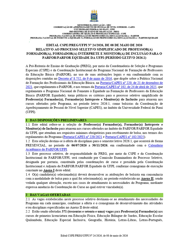 EDITAL CSPE-PREG N 24-2026-Publicar-08.05.2026 - Atualizado | PDF