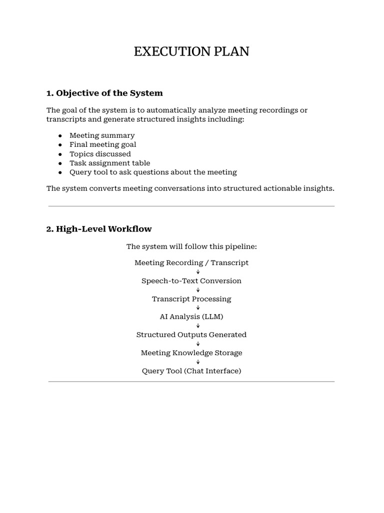 HACKATHON EXECUTION PLAN | PDF | Databases | Artificial Intelligence