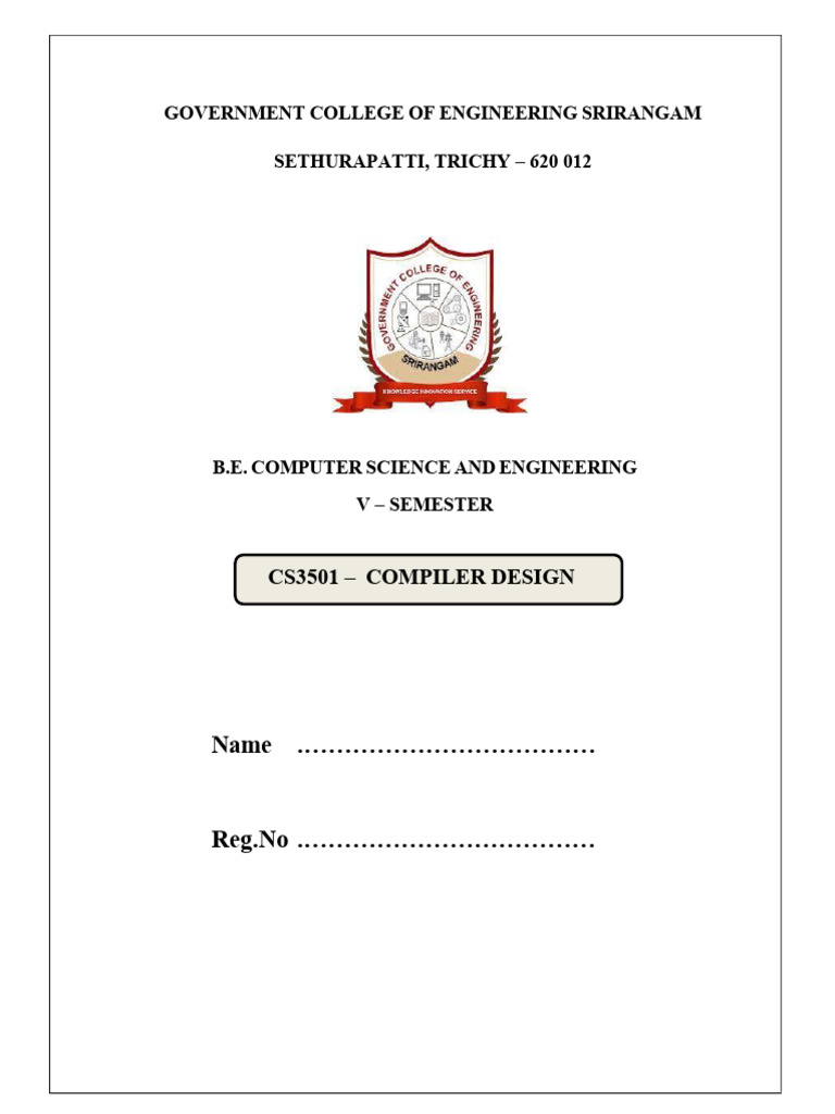 CD Lab Record | PDF | Parsing | Computer Program