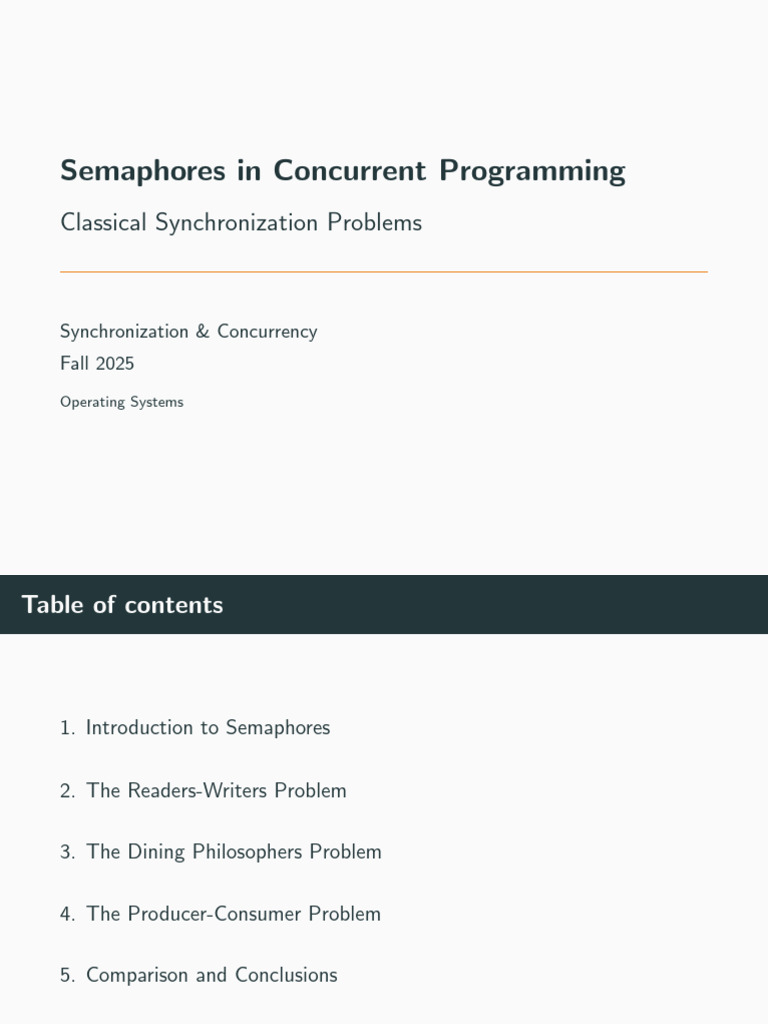 Semaphores Presentation | PDF | Concurrency (Computer Science ...