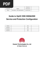 Guide to Optix OSN 3500 Service and Protection Configuration