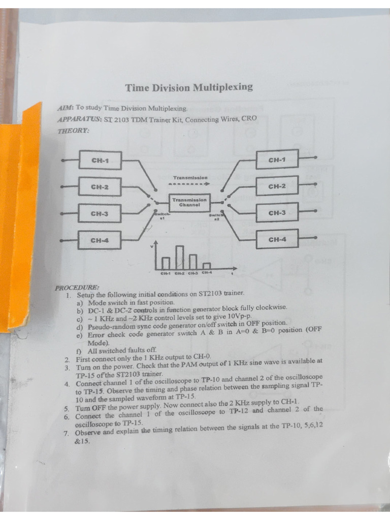 Time Division Multiplexing | PDF
