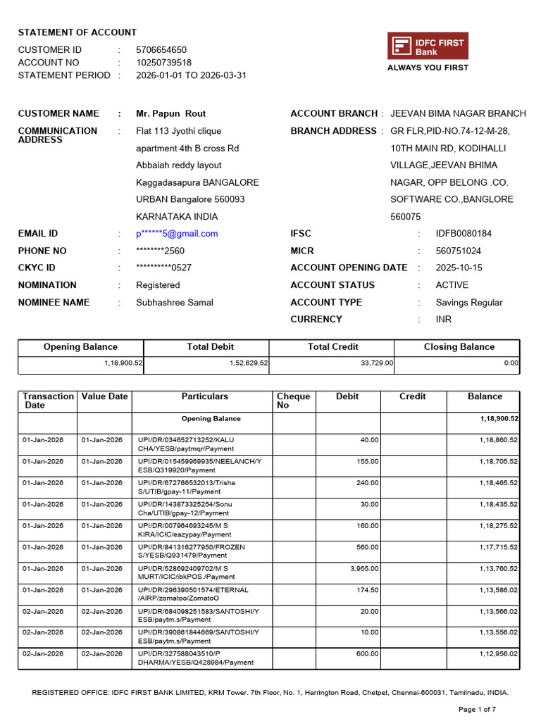 IDFC | PDF | Payments | Banking