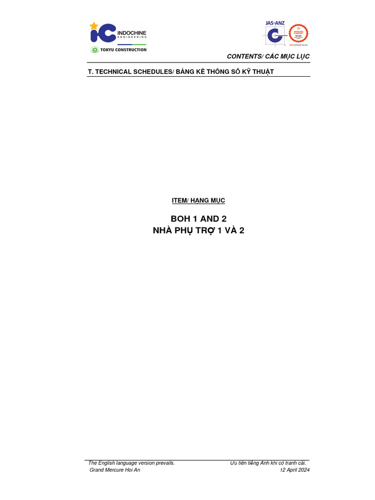 ICE H090 Technical BOH | PDF
