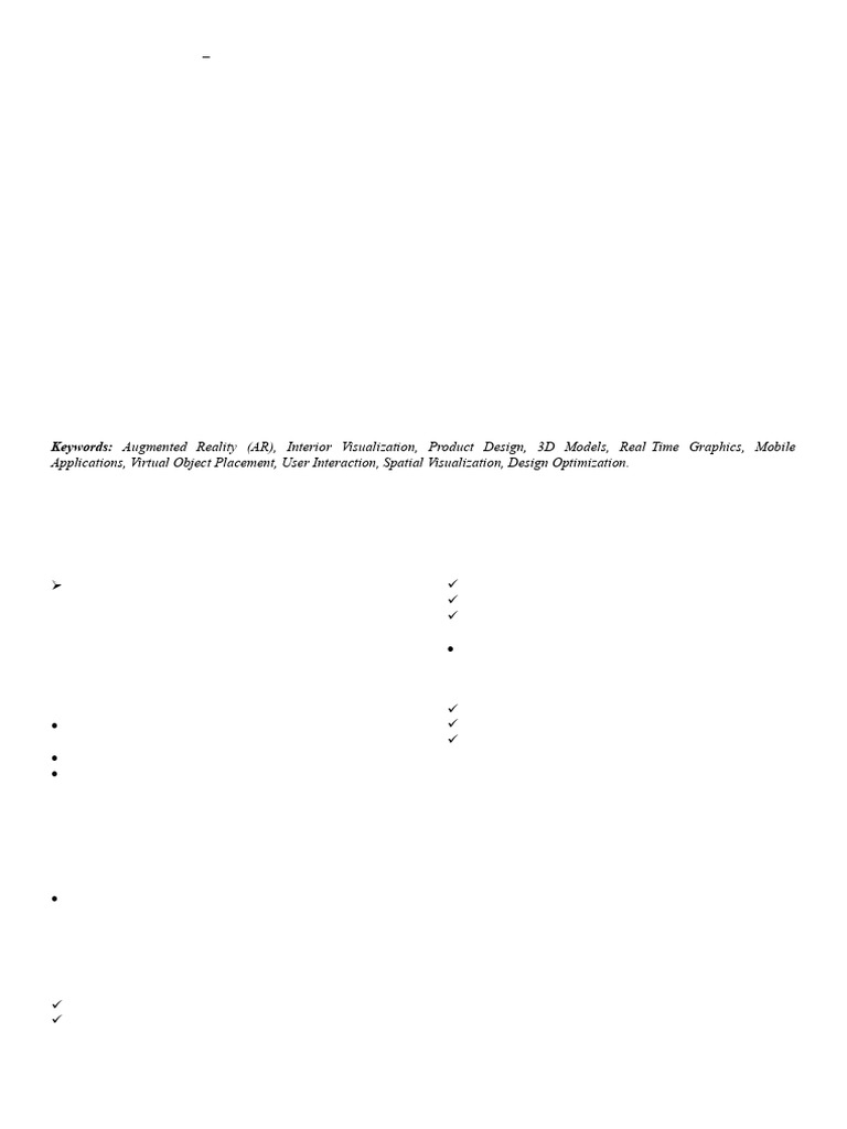 Interior and Product Design Using Augmented Reality | PDF | Augmented ...