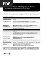 Truist One Checking Account Details | PDF | Overdraft | Credit Card