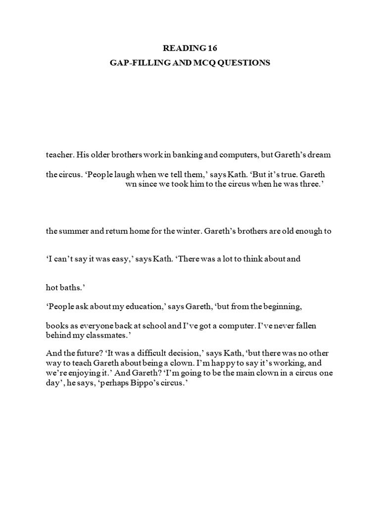 Reading 16 | PDF | Zoo