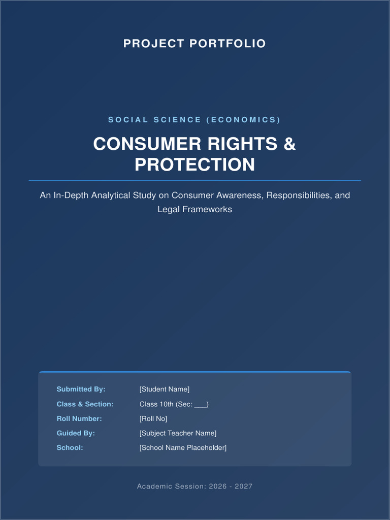 Consumer Rights Portfolio Class 10 | PDF | Consumer Protection ...