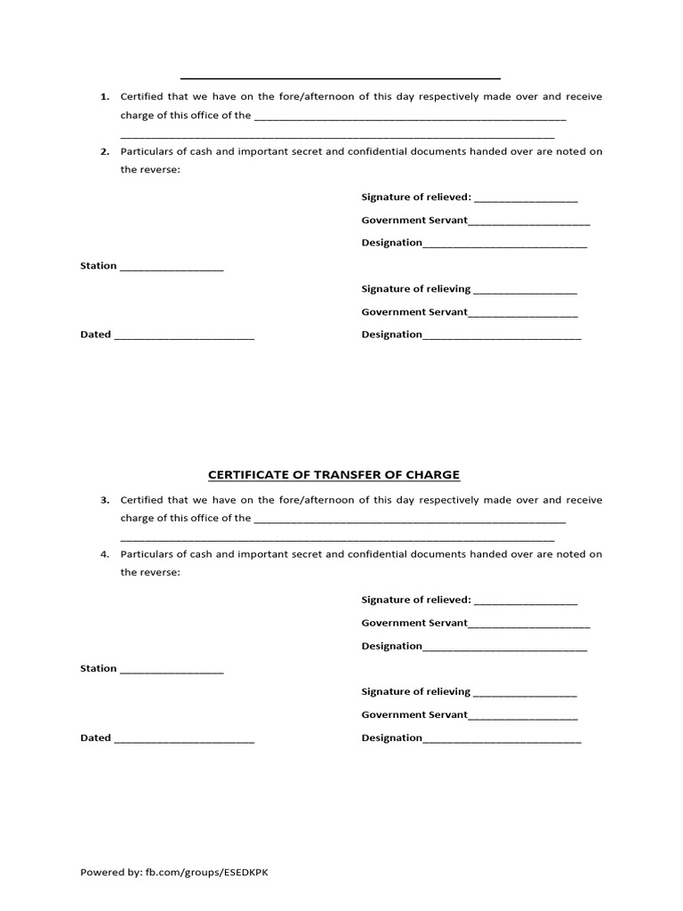 Transfer Charge | PDF