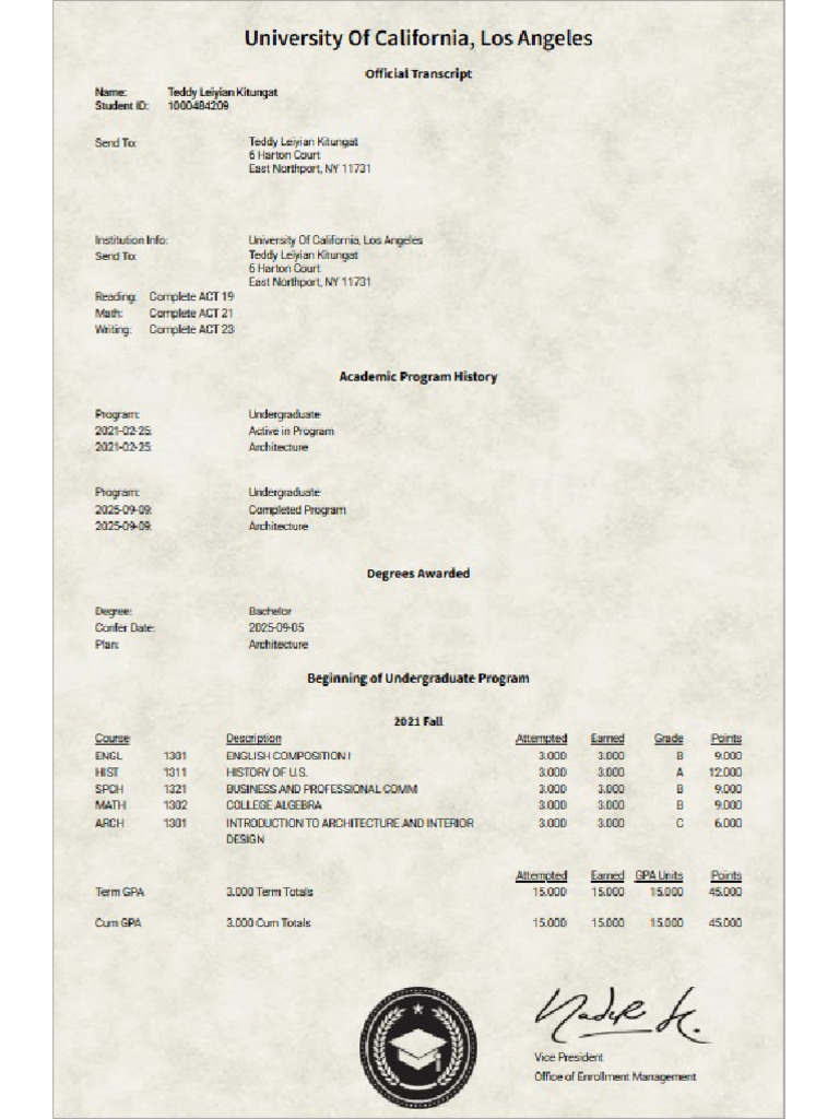 Transcripts | PDF