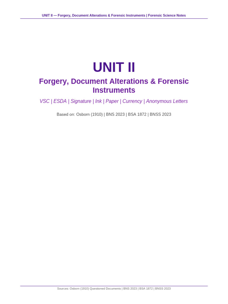 UNIT2 Forgery Alterations Instruments | PDF | Infrared | Printer ...