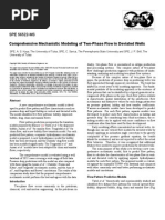 Comprehsive Mechanistic Model of Two Pahse Flow in Deviated Pipes SPE