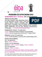 Programa FIESTAS La Encina2012