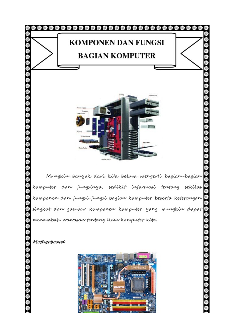 Komponen Dan Fungsi Komponen Komputer