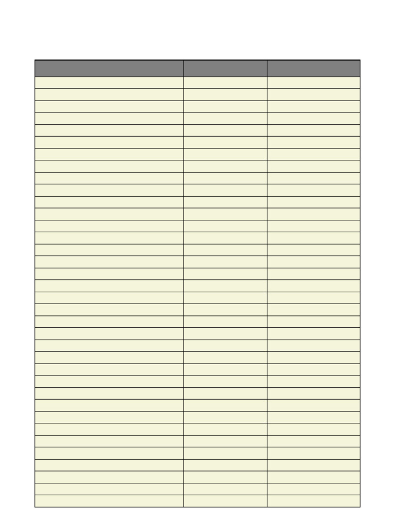 Attendance Table | PDF