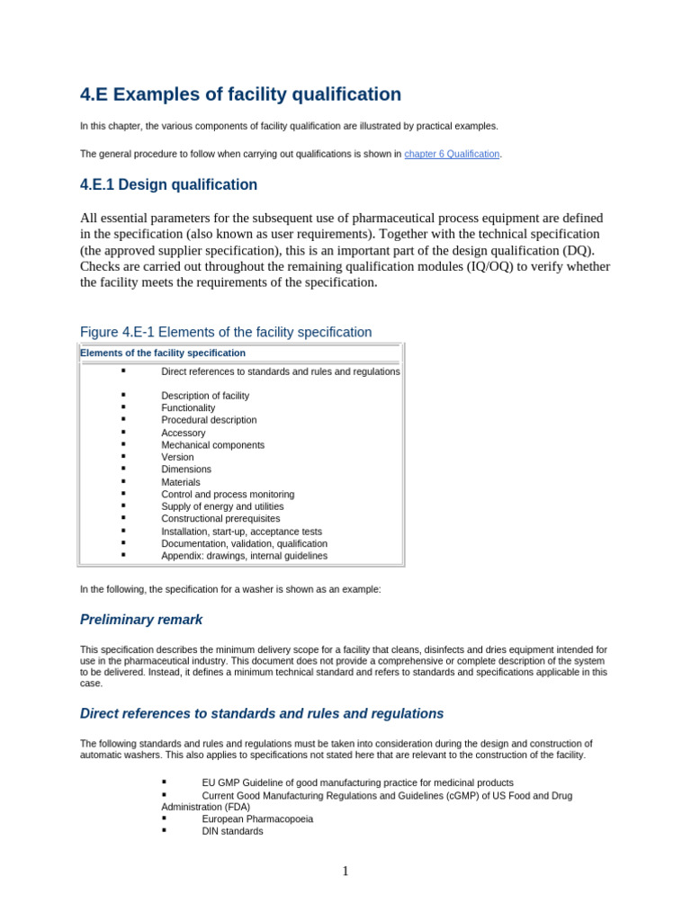4.E Examples of Facility Qualification | PDF | Verification And ...