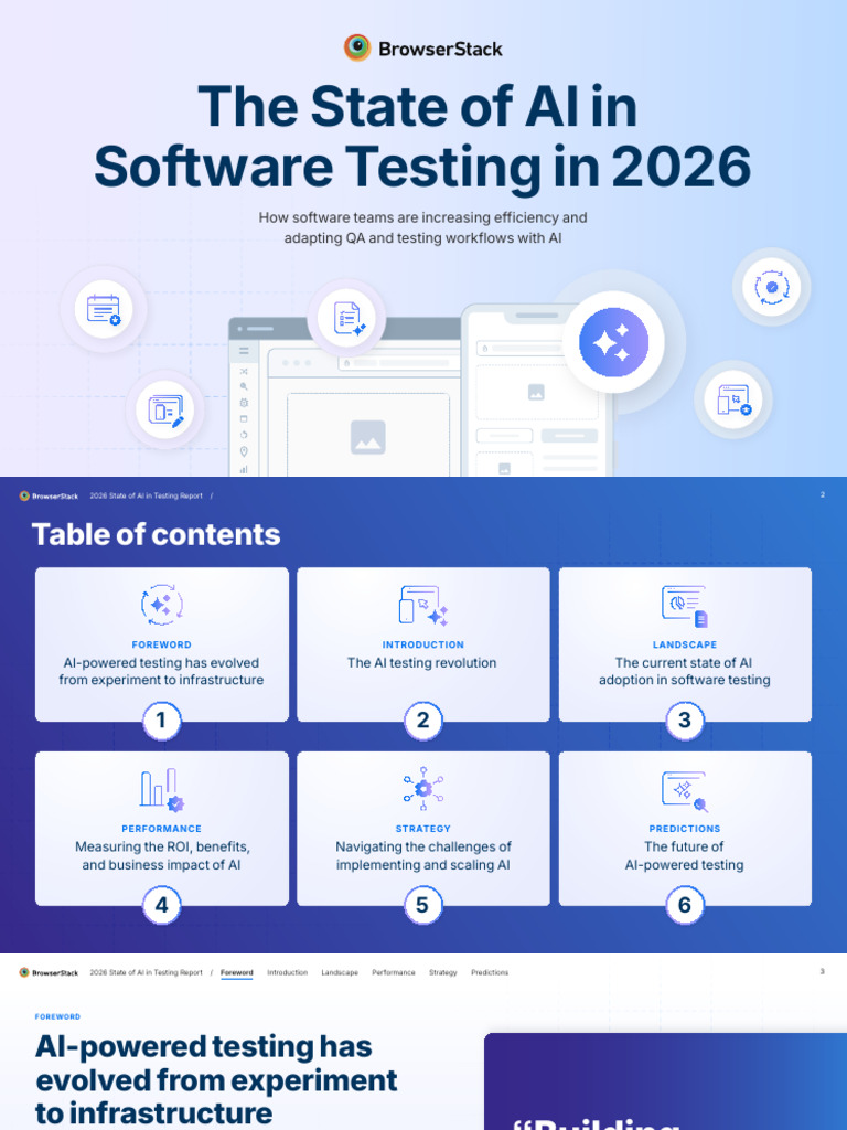 BrowserStack State of AI Testing Report 2026 Datalily v3 1 1 | PDF ...