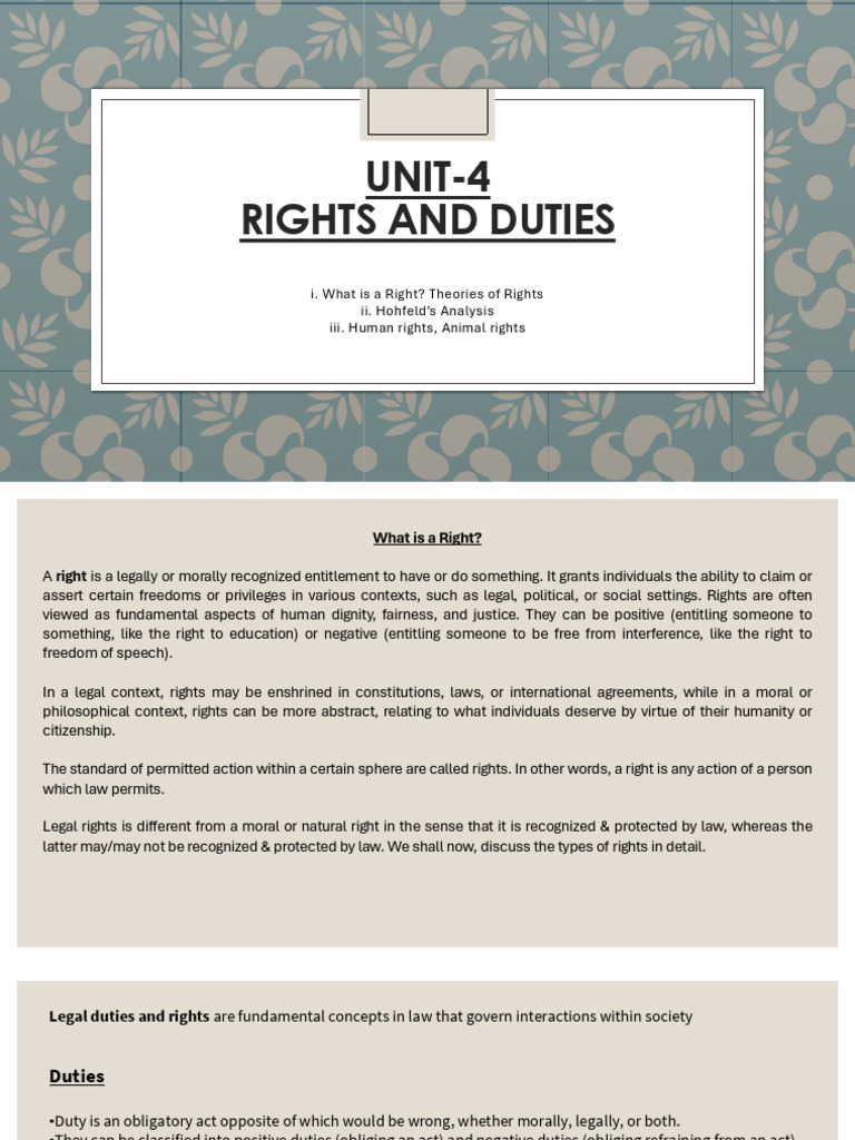 Rights, Personality, Possession | PDF | Property | Ownership