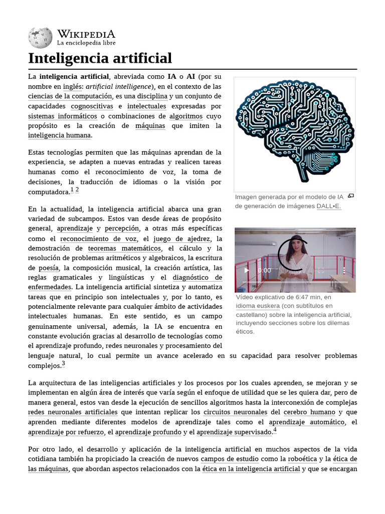Inteligencia_artificial | PDF | Inteligencia artificial | Inteligencia ...