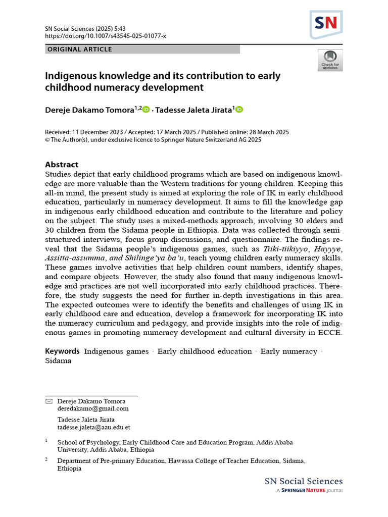 Indigenous Knowledge and Its Contributio | PDF | Knowledge | Early ...