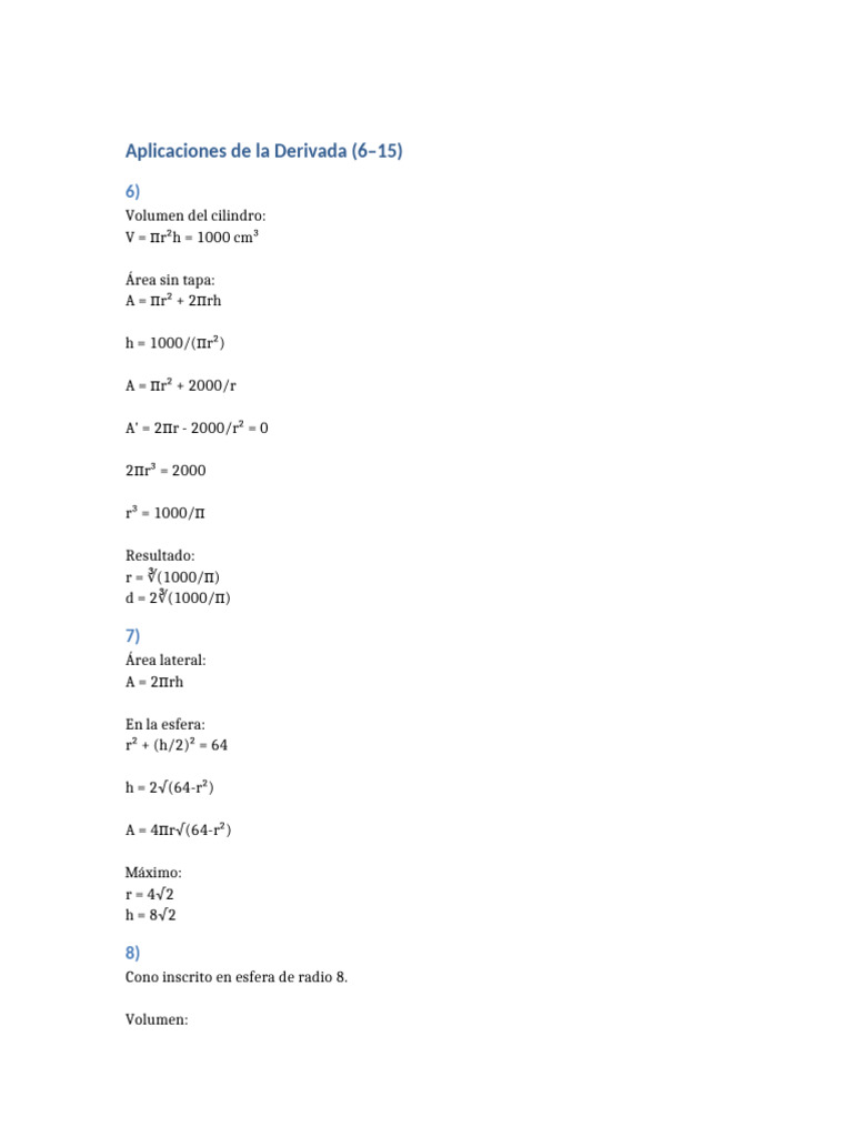 Aplicaciones Derivada 6 15 | PDF
