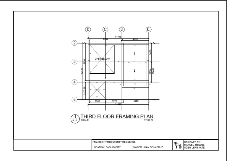 Floorplan Final 2.Framing Plan 3 | PDF