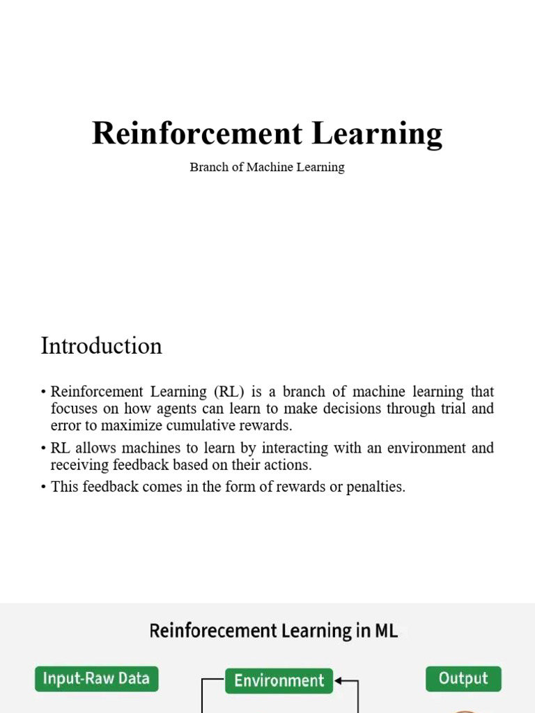 Reinforcement Learning | PDF | Applied Mathematics | Cognitive Science