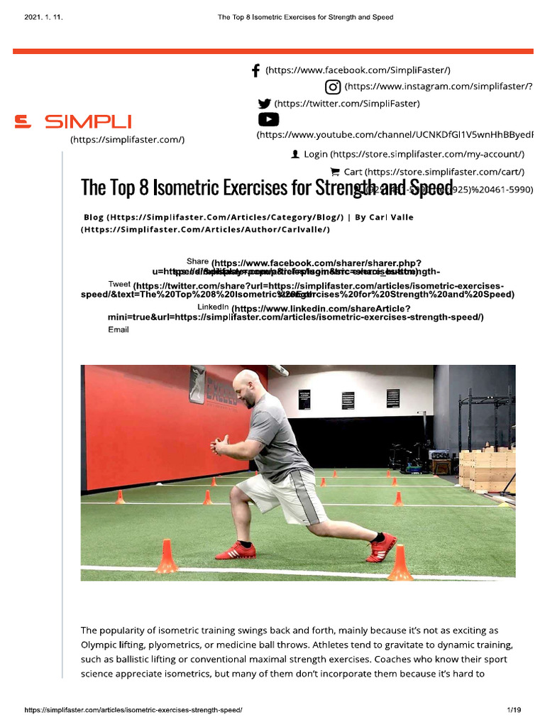 The top 8 iso exercises for strength and speed by Carl Valle ...