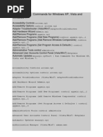 Commands For Windows XP, Vista and Windows 7:: Start - Run