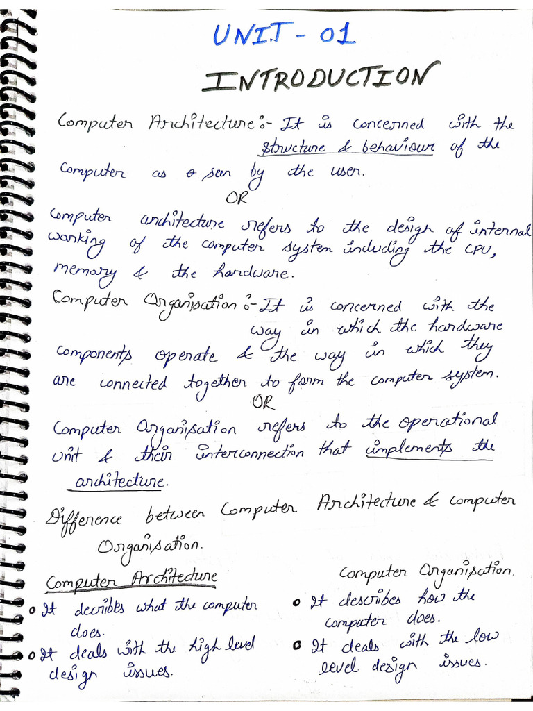 COA Notes | PDF