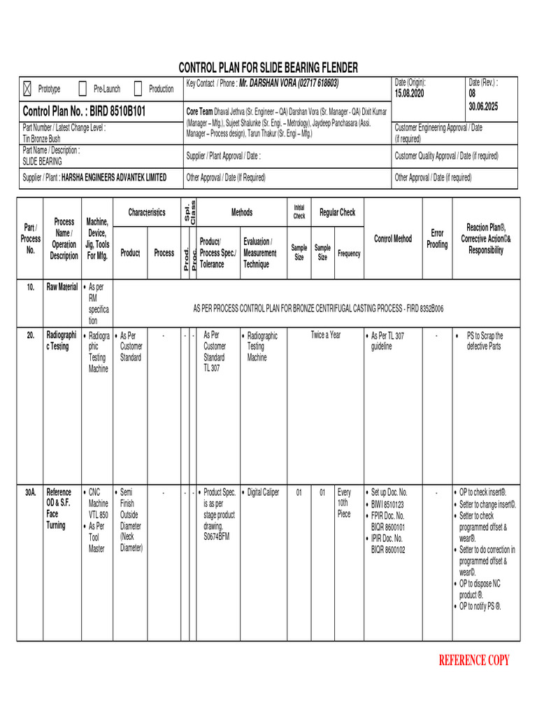 Control+Plan (10) | PDF | Secondary Sector Of The Economy | Mechanical ...